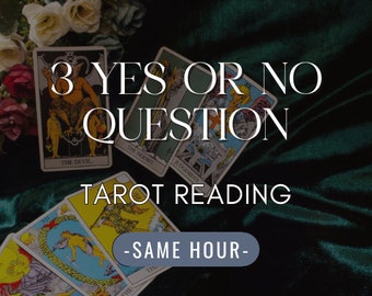 3 Ja oder Nein Frage - Gleiche Stunde - Finden Sie die Wahrheit - Vertiefte Tarot-Lesung - Genaue, spirituelle Beratung