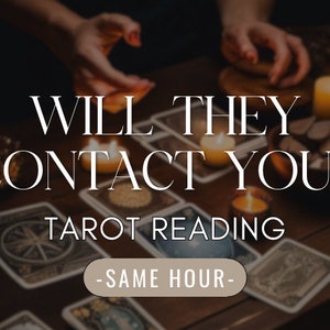Vous contacteront-ils ? - Allez-vous vous réconcilier ? - Livraison la même heure - Trouvez la vérité - Lecture de tarot approfondie - Intuitif, précis