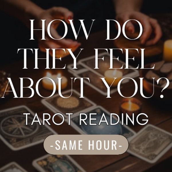 How Do They Feel About Me? How Do They Think About You Tarot Reading - Same Hour - Find what they feel about you reading - Same Day -