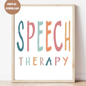 Póster de logopedia, póster de discurso, decoración de discurso