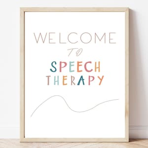Welcome to Speech Therapy, Speech Therapy Sign