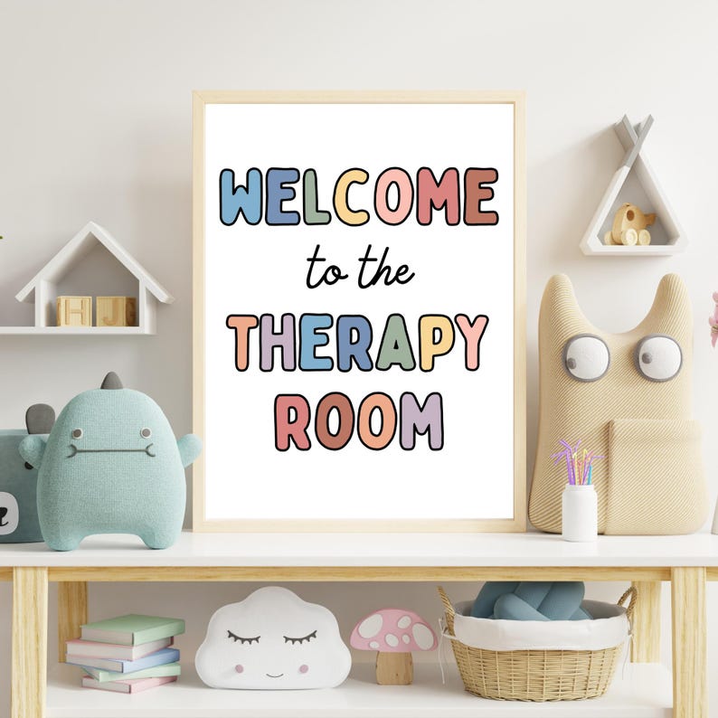 Welcome to the Therapy Room Poster, Speech Therapy Poster, SLP, Speech ...