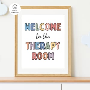 Welcome to the Therapy Room Poster, Speech Therapy Poster, SLP, Speech Therapy Decor, Occupational Therapy, Physical Therapy, OT Room, OTA