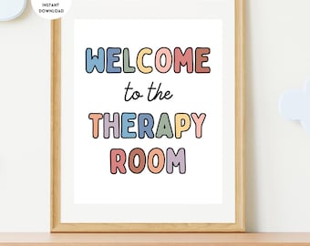 Welcome to the Therapy Room Poster, Speech Therapy Poster, SLP, Speech Therapy Decor, Occupational Therapy, Physical Therapy, OT Room, OTA