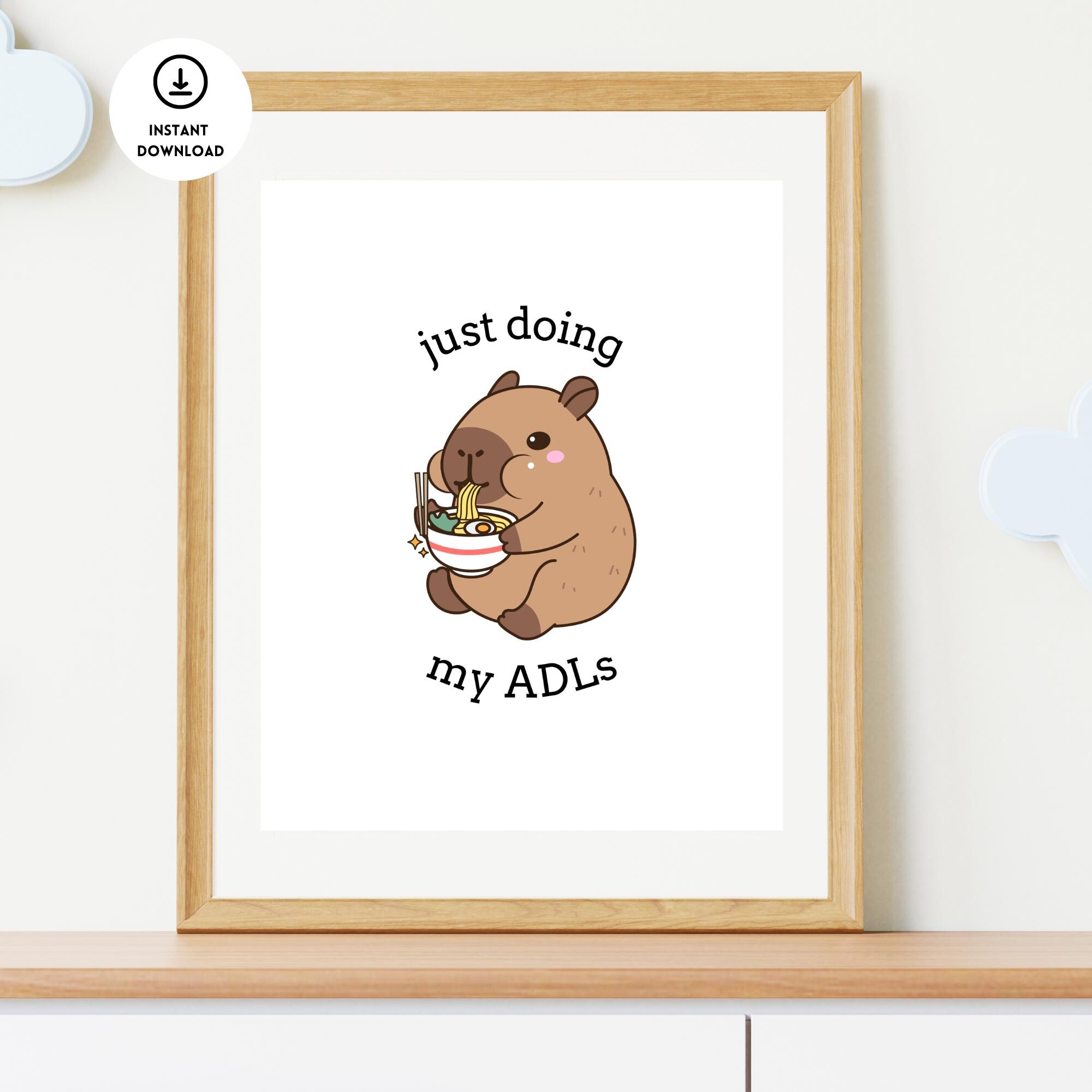 Lustiges Ergotherapie Poster, ADL Visuell, Ergotherapeutin, Ergotherapie Wandkunst, Ergotherapie Geschenke, OT, OTA