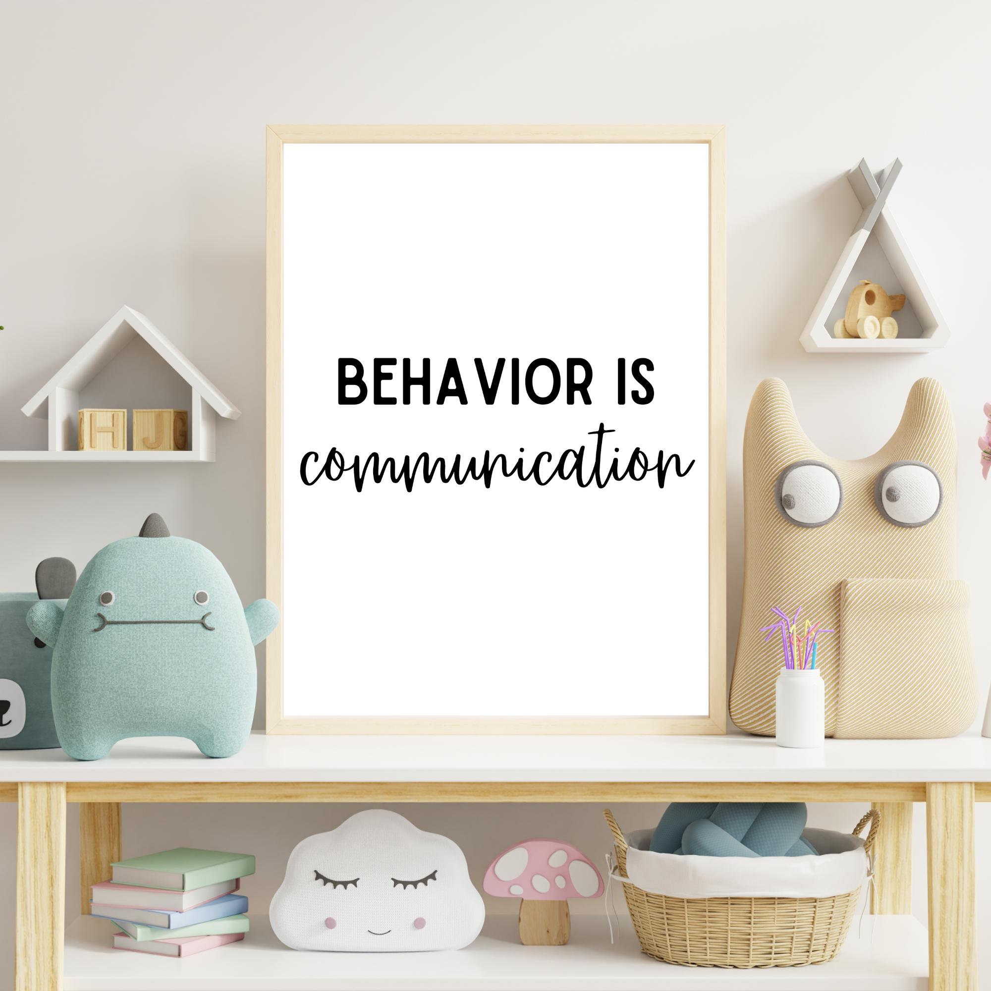 Behavior is Communication Poster, Special Education Teacher, SPED ...