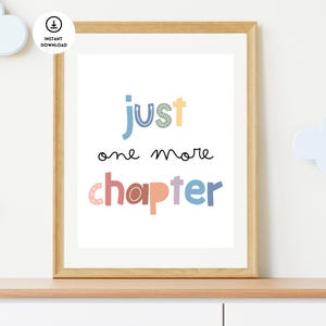 Nur noch ein Kapitel, Kindergarten Drucke, Hausschule Wandkunst, Homeschool Dekor, Boho Kinderzimmer, Spielzimmer Wandkunst, Spielzimmer Schild, Leseecke