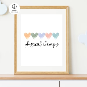 Physical Therapy Poster, Physical Therapy Office Decor, Physical Therapy Gifts, Physical Therapy Wall Art, Physical Therapy Office, PT Gifts