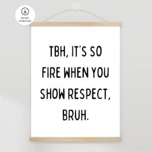 Funny Classroom Poster, Gen Z Slang Poster, High School Classroom, Middle School Class Poster, Funny Teacher Sign, Teacher Gift, Gen Z Slang