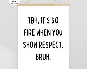 Lustiges Klassenzimmer Poster, Gen Z Slang Poster, High School Klassenzimmer, Mittelschulklasse Poster, lustiges Lehrer Zeichen, Lehrer Geschenk, Gen Z Slang