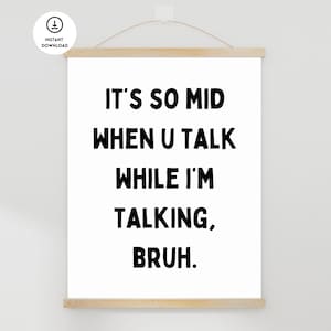 Funny Classroom Poster, Middle School Wall Art, Funny Classroom Rules, Classroom Decor, High School Posters, Classroom Sign, Gen Z Classroom