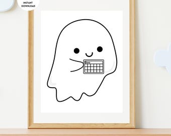 AAC Ghost Poster, Speech Halloween, Logopädie-Gespenst, Speech Room Decor, SLP, Logopädie, Logopädie, Logopädie, SLP Decor