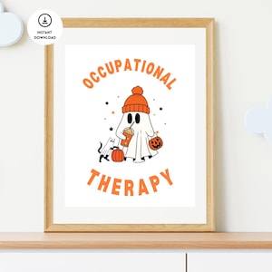 Halloween Occupational Therapy Poster, Fall Occupational Therapy, Occupational Therapy Room Decor, OT, OTA, OT Room Decor, ot office decor