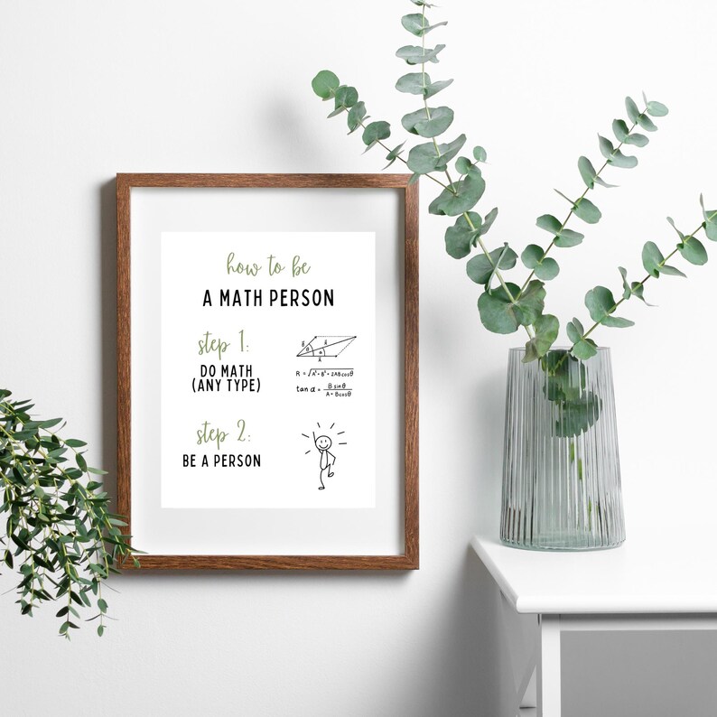 Math Poster, Math Classroom Decor, Math Teacher, Math Door Sign, Math ...