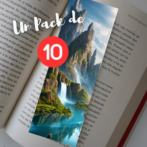 Epic Bookmark Collection Landscapes, Rivers, Mountains, Forests Bookmark Images Ready to Print: Set of 10 JPG/PDF Designs.