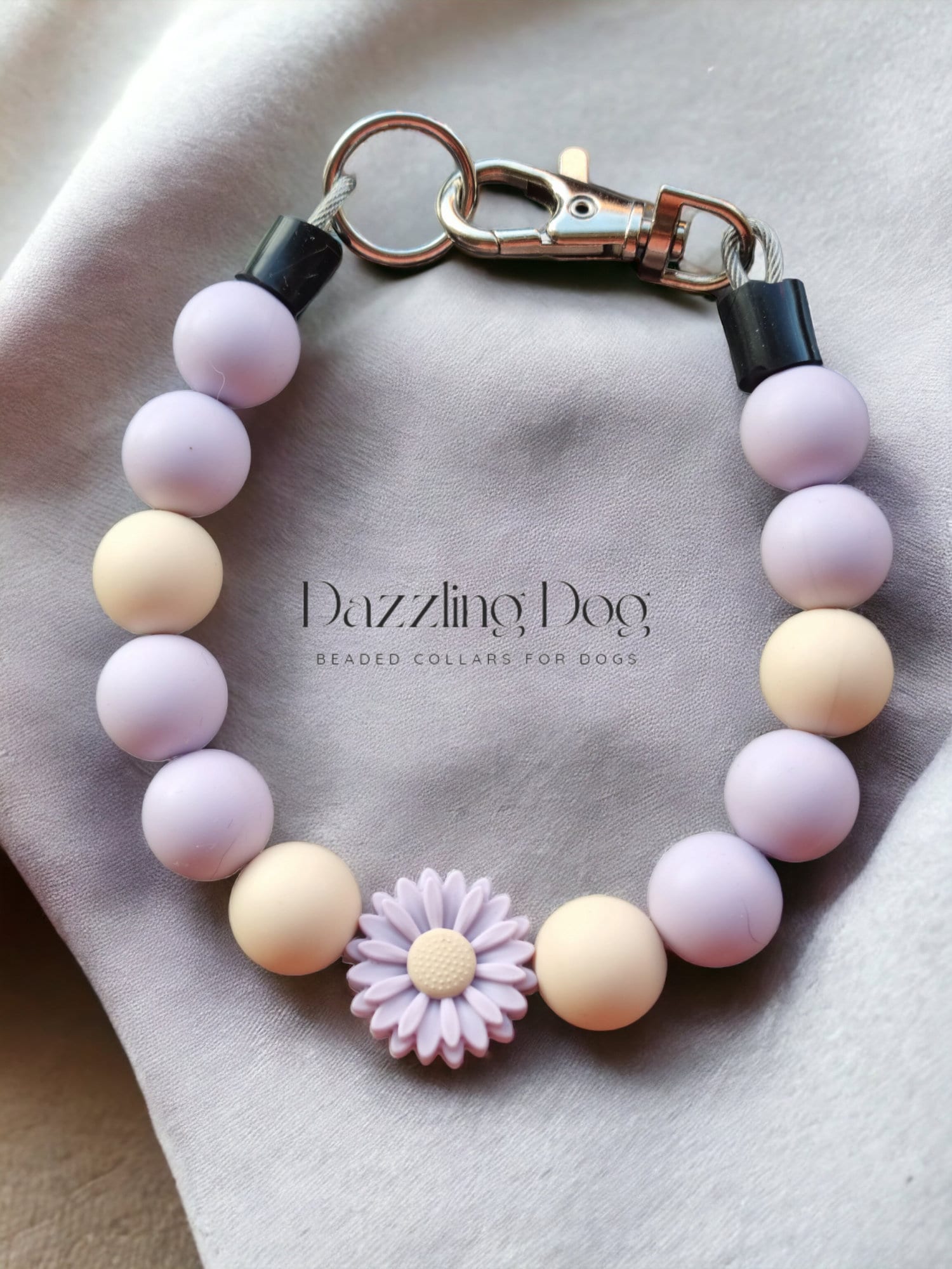 Handmade Beaded Dog Collar with silicone beads Small Dog Necklace Pet  Jewelry Christmas gift for dogmoms Gift for Dog Moms