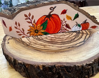 Autumn Vibes - hand painted on Bethlehem olive wood by Nan