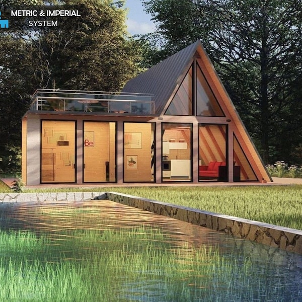 Small House Architectural Plans Etsy