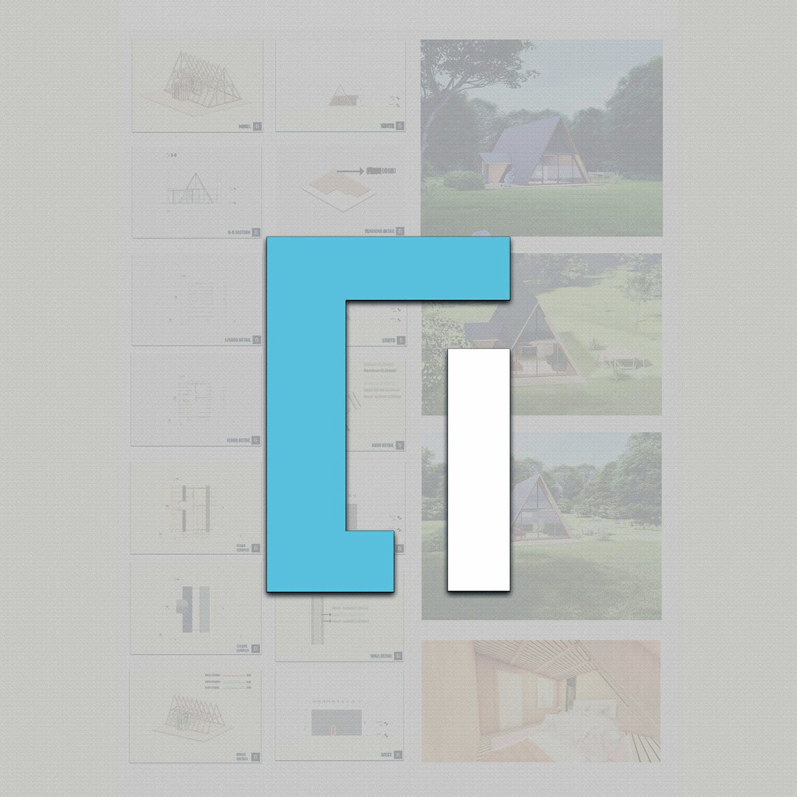 Modern House Plans, Aframe Floor Plans, 6 X 9, Tiny House, Small House