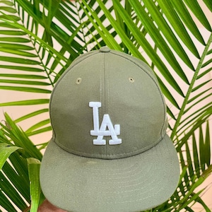 New Era Los Angeles Dodgers olive army green 9FIFTY snapback hat Cap MLB