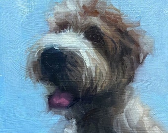 Custom Pet Portrait Oil Painting Art Commission