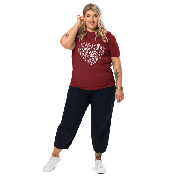 Heart Shaped Paws Unisex organic cotton t-shirt