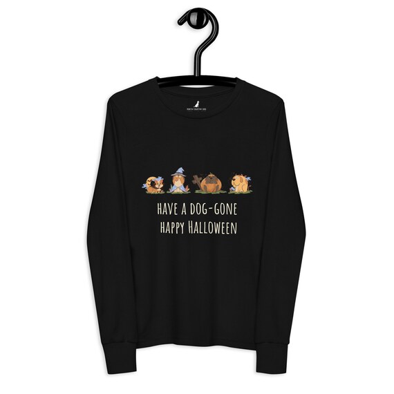 Youth Unisex Long Sleeve Doggy Halloween