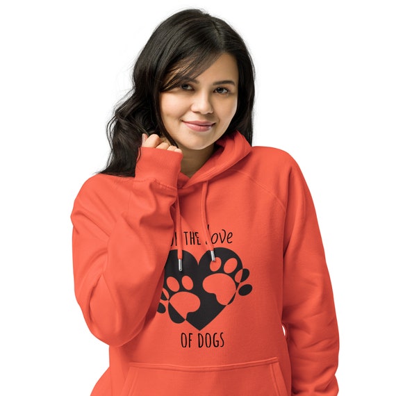 Unisex eco raglan hoodie Paw print