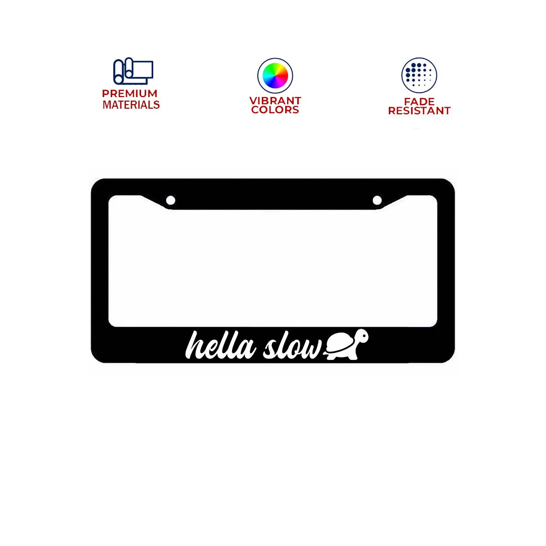 Hella Slow Frame License Plate Jdm License Frame FOR Car Etsy