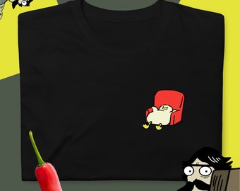 Camisa cansada de pingüino, camiseta con sueño de pingüino, camiseta unisex de manga corta