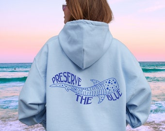 Whale Shark Ocean Inspired Style Preppy Stuff Beach Hoodie Ocean Beach Hoodie Ocean Animal Shirt Beachy Hoodie Beachy Sweatshirt Surfer Girl