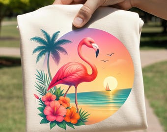 Flamingo PNG, Summer PNG For Shirts, Digital Download