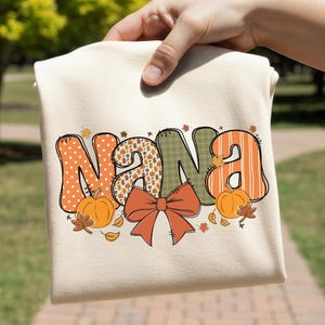 Nana PNG, Thanksgiving Sublimation T-Shirt Design, Digital Download