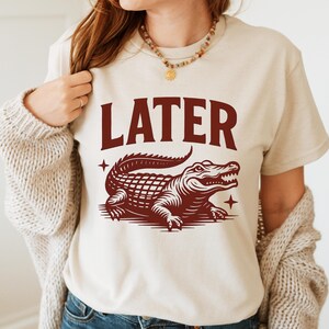 Später Gator PNG, sarkastischer PNG, lustiger Alligator PNG, später Alligator, Florida Gators Png, Bis später Alligator, Strand Png, Kreuzfahrt Png, Tasse