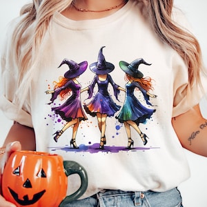 Heksen PNG, Halloween PNG, hekserij, Halloween-clipart, aquarel clipart, trendy png, spookachtig seizoen png, basisheks, heks glinsterende clip art