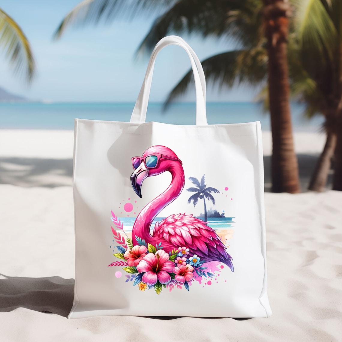 Pink Flamingo PNG: Watercolor Clipart for Sublimation Design, Digital ...