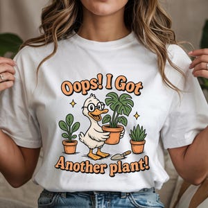 Ups, ich habe eine andere Pflanze, lustige PNG, lustige Ente, Ente PNG, Gans PNG, Pflanzenliebhaber, Pflanze Png, Tshirt Png, Retro Png, Pflanzendame, Pflanzenmutter