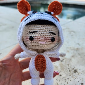 Bangtan BTS JIN RJ bt21 hamster concert inspired amigurumi doll