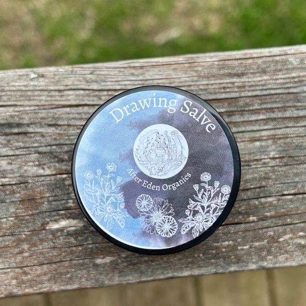 Drawing Salve - Black salve | skin salve for wellness Burns bug bites | herbs for infections and inflimation natural acne cream for health