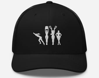 Get The Girls Out 4 Angel Swimmers: Men Drylands Trucker Cap Embroidered Headgear For Dads