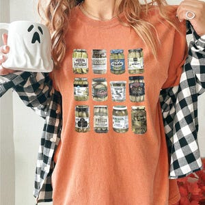 Pickle T-shirt, Comfort Colors Shirt, Vintage Canned Pickles Shirt, Pickle Jar Shirt, Vintage Comfort Colors Shirt, Women Christmas Gift image 2