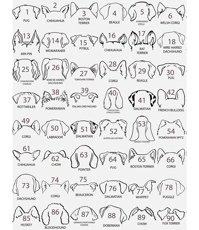 Custom Embroidered Dog Dad Hoodie, Outline Dog Ears Sweatshirt, Embroidered Dog Sweatshirt, Outline Embroidered Sweatshirt, Custom Dog image 5