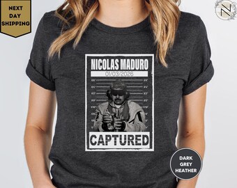 Camisa Nicolás Maduro, Camisa Capturado Nicolás Maduro, Camisa Libertad para Venezuela, Camisa Maduro Capturado Venezuela