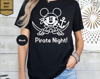 Disney Matching Pirate Cruise Shirt, Mickey & Minnie Pirate Shirt, Pirate's Life For Me Shirt, Disney Couple Cruising