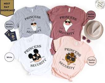 Personalized All Characters Mickey Olaf Grumpy Beauty and the Beast Disney Princess Security Shirt, Disney Dad Shirt