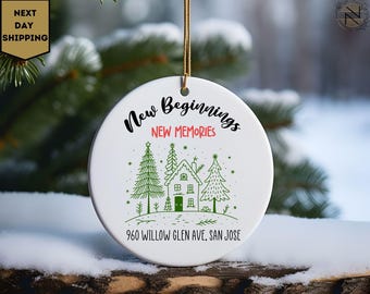 New Beginnings Gift Keepsake, New Beginnings 2025, Christmas Ornament , Gift For New Home, New Life, New Start Gift
