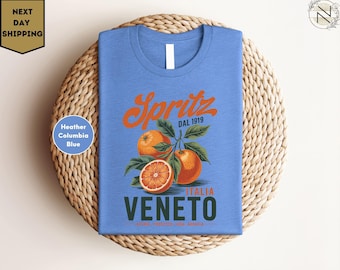 Aperol Spritz Italy Shirt, Retro Veneto Italy Travel Tee, Aperitivo Lover Top, Aesthetic Italian Graphic T-Shirt