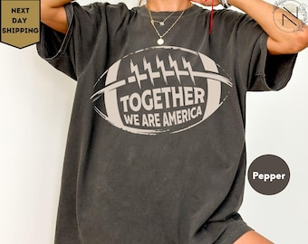 Camiseta Juntos Somos América, Camiseta de Fútbol Americano con Colores Cómodos, Camiseta Orgullo Latinoamericano, Herencia Hispana Puertorriqueña