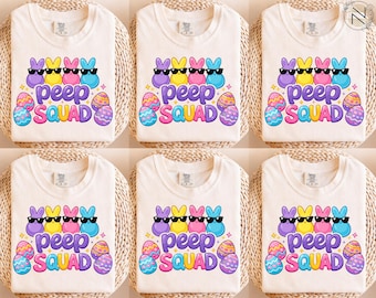 Comfort Colors® Easter Crew Matching Family Shirts, Spring Kids Toddler Tee, Easter Family Matching Tees, Easter Peeps