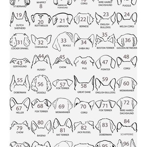 Custom Embroidered Dog Dad Hoodie, Outline Dog Ears Sweatshirt, Embroidered Dog Sweatshirt, Outline Embroidered Sweatshirt, Custom Dog image 6